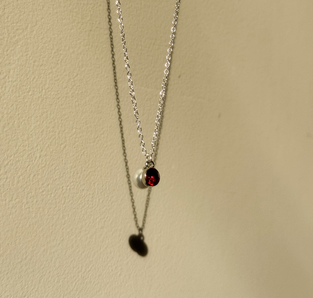 Ruby & Pearl Necklace