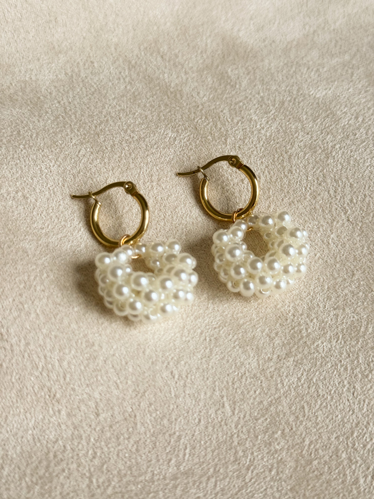 Pearl Basket Earrings