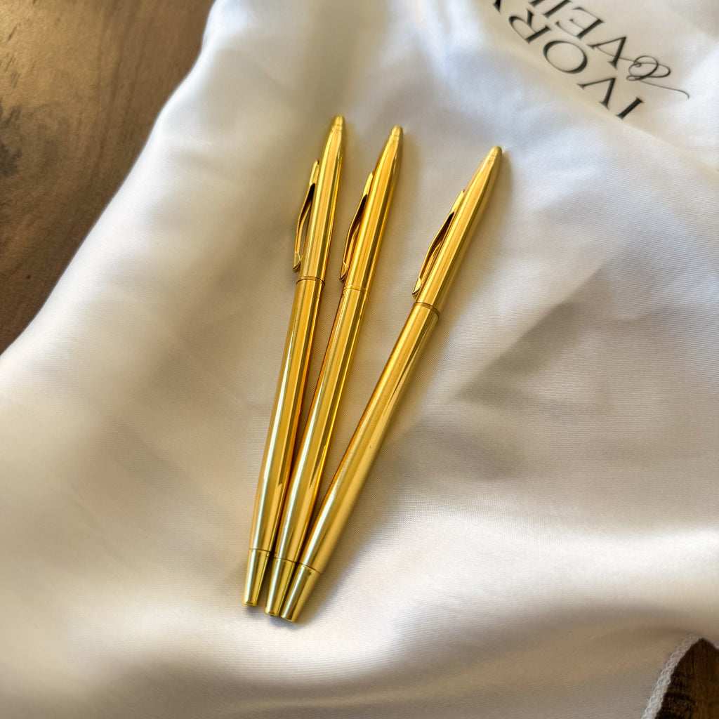 Gold Wedding Pen
