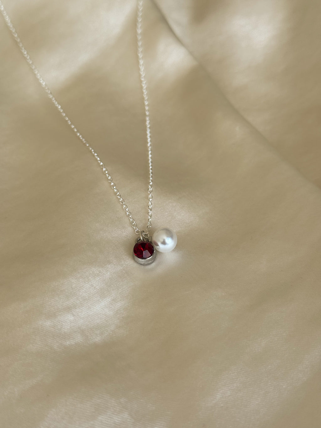 Ruby & Pearl Necklace