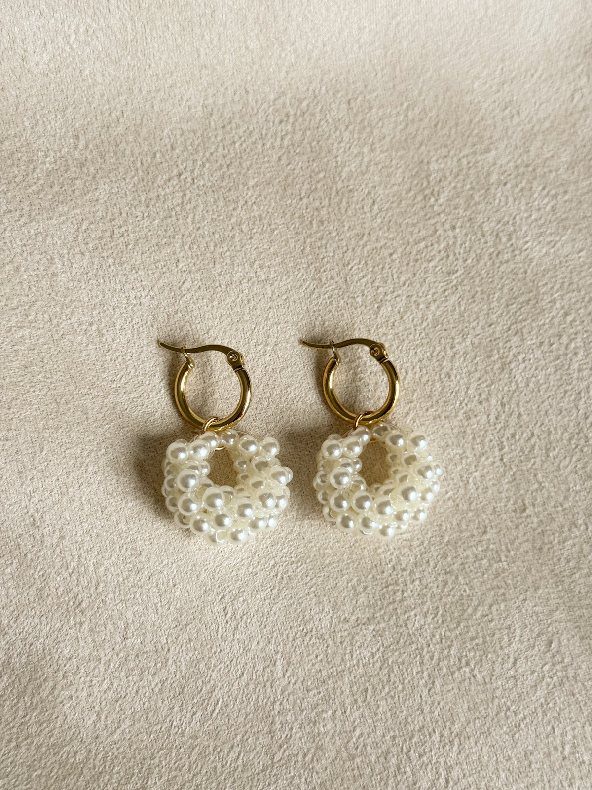 Pearl Basket Earrings