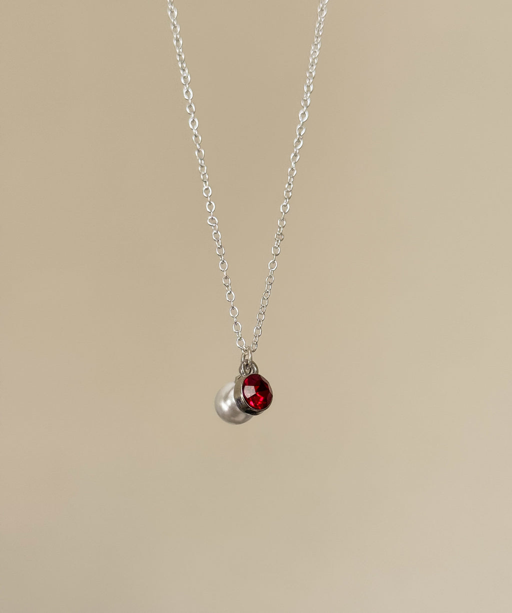 Ruby & Pearl Necklace