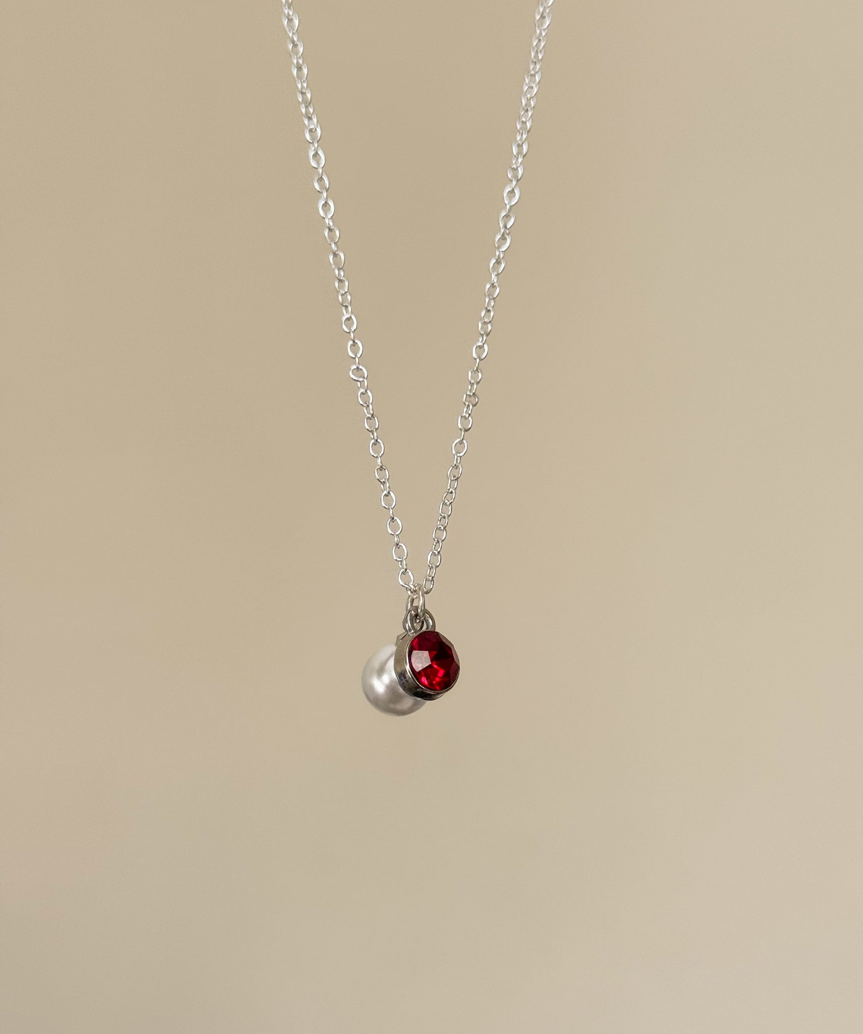 Ruby & Pearl Necklace
